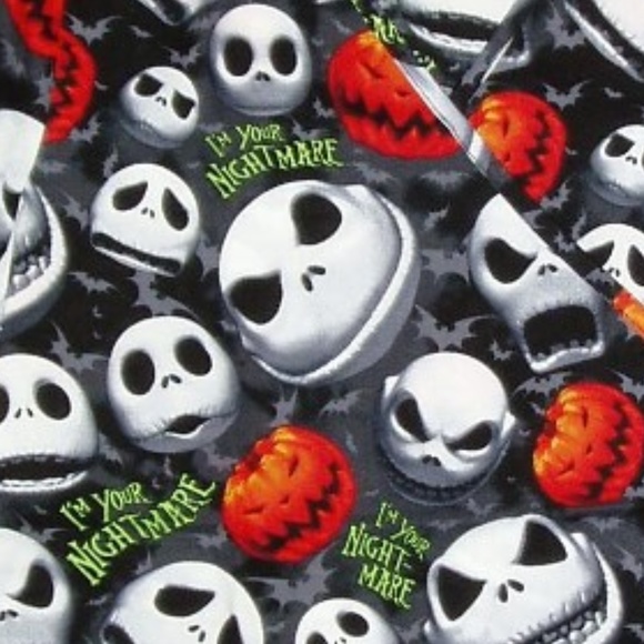 The Nightmare Before Christmas Scrub Top Nurse NWT - Picture 3 of 5